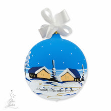 Christmas Ornament "Village" medium - hand painted