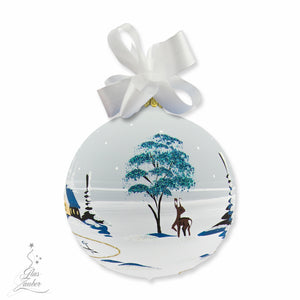 Christmas Ornament "Village" medium - hand painted