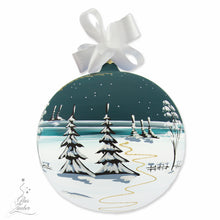 XL Christmas ball ornament - 7“ in ø - Solid painted