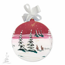 XL Christmas ball ornament - 7“ in ø - Solid painted