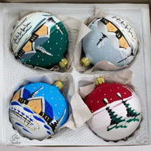 Christmas ornament - ball set - 4 pieces