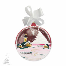 large glass Christmas ball ornament - 7“ in ø - Glaswerks